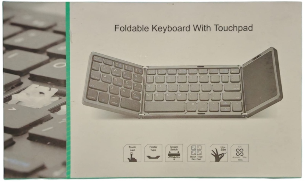 FOLDABLE KEYBOARD WITH TOUCHPAD